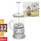 Cafeteira Prensa Francesa Café Cremeira 600ML Aço Inox - Casita