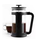 Cafeteira Prensa Francesa Cremeira Em Vidro E Aço Inox 600ml Café Leite - Home Presentes