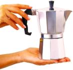 Cafeteira Tipo Italiana Moka em Aluminio 2 Xícaras Café Rápido e Gostoso