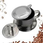 Cafeteira Vietnamita Aço Inox Cafe Gourmet Filtro Gotejador Reutilizavel Pratica - Clink