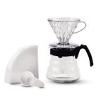 Cafeteria Hario V60 02 com Dosador Coador Jarra 40 Filtros