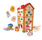 Cai Não Cai Fazendinha - Brinquedo Montessori MDF - Brincadeira de Criança