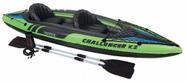 Caiaque Inflável 160kg K2 Challenger Intex Remos 68306