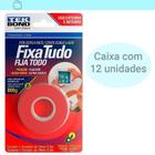 Caixa 12 Fita Dupla Face Fixa Tudo Uso Externo 19Mm X 2M