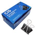 Caixa 12 Prendedores de papel Binder Clips 25mm - CIS