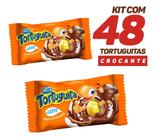 Caixa 48x Chocolate Tortuguita Recheio Crocante Ao Leite Cremoso Delicioso - Arcor