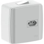 Caixa 4X4 Sobrepor Ilumi Com 1 Interruptor 25A.+Tomada 2P+T. 20A. 620641