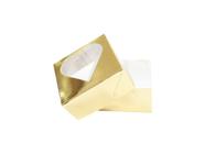 Caixa 8X8 Mini Coração Ouro Dourado C/10un - Cia