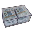 Caixa/Box DecorativaO Acrílica/Plástica 300 Notas Dinheiro