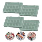 Caixa Box Organizador G com Tampa e Divisória Kit com 4