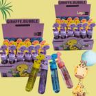 Caixa c/24 unidades Bolha De Sabão Modelo Girafas Brinquedo Colorido Infantil lembrancinhas para festas - Toy king