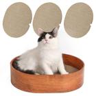 Caixa Cat Scratcher MSBC com 3 coçadeiras Cat, formato oval