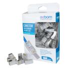 Caixa com 100 Conectores Blindados Vazado RJ45 Vazado EZ Crimp Cat5 - EXBOM