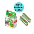 Caixa com 12 un atacado de Petisco Para coelhos, hamster e outros roedores de 80gr cada Marca Biscottini Pet