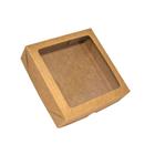 Caixa com Visor S21 (15cm x 15cm x 4cm)  Kraft - 10 unidades - Assk - Rizzo