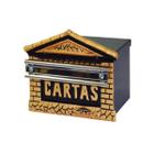 Caixa Correio Cartas Francesa Detras Para Grade 15x21x12cm - Metal Mig