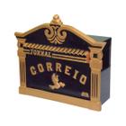 Caixa Correio Para Cartas Jornal Palacio Detras 15x44x30cm - Metal Mig