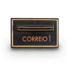 Caixa Correio Pvc Grade Ou Embutir N05 Preto/Ouro