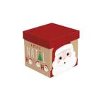 Caixa Cubo Noelito Natal Cromus 01 Unidade Rizzo Tamanho: M 15x15x15cm