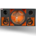 Caixa de 15" + Médio+ Driver +Tweeter Duplicada Laranja - Vinisound