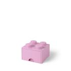 Caixa de armazenamento LEGO Brick Drawer Room Copenhagen Rosa Claro