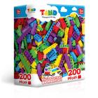 Caixa De Blocos De Montar Com 200 Peças Brinquedo Educativo - Toyster