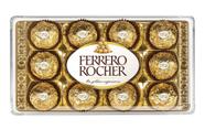 Caixa de Bombom Ferrero Rocher 150g Com 12 Unidades