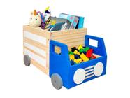 Caixa De Brinquedos , Baú Organizador De Madeira, Truck Toys