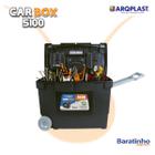 Caixa De Ferramentas Car Box 5100 Com Alças E Rodas Preta - Arqplast