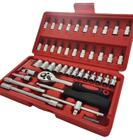 Caixa De Ferramentas Completa Socket Set 46 Peças Auto Bike Moto Kit