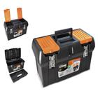 Caixa de ferramentas maleta pratica com alca organizadora objetos mecanico pedreiro eletricista
