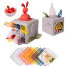 Caixa de Lenços de Tecido Toy Taf Toys Baby Montessori - 10 Peças