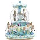 Caixa de música Mr.Winder Carousel Snow Globe Unicorn Horse com luzes