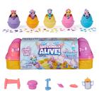 Caixa de ovos Toy Hatchimals Alive Pink & Yellow com 6 figuras