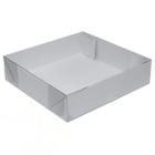 Caixa de Papel C/tampa Transparente Nº6 Bco 16x16x04cm 10und - YINPACK