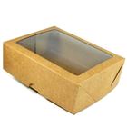 Caixa De Papel Kraft Tampa Com Visor 19x15x6 - 60 Uni