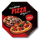 Caixa de Pizza 45cm Black - Fundo Branco Reforçado - 25un
