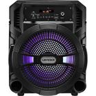 Caixa de Som 120W Woofer 8" BTH FM LED TWS Bateria Lenoxx CA