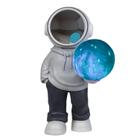 Caixa De Som Astronauta Led Bluetooth Caixinha Fm Decoração