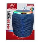 Caixa de Som Azul Super Bass bluetooth 5.0 wireless portátil Som Ambiente Escritorio Home Office