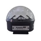 Caixa de Som BALL Globo Magico LED de Cristal com Entrada para SD USB