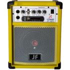 Caixa De Som Bluet Mic Guitar 6 Pol. 30W Rms Cor Amarelo