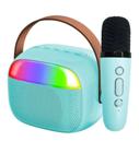 Caixa de Som Bluetooth 10W Com Karaokê e Microfone Sem Fio LED