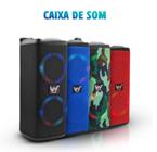 Caixa De Som Bluetooth Sem Fio Portátil LED RGB Altomex AL-6091