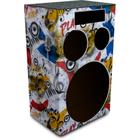 Caixa de Som Bob Esponja 45L Selada + Subwoofer Magnum Bass + MP3