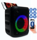 Caixa De Som Caixinha Som Portatil Amplificada Bluetooth Fm Usb Sd Função TWS C/ Led RGB Bass Bateria Longa Duração