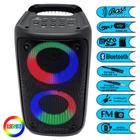 Caixa de Som Estéreo 15w Com Luzes Coloridas, Bluetooth Entrada P10,SD e Pendrive KA8910
