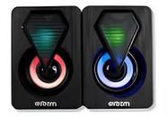 Caixa de som Gamer Exbom para PC - 6W, LED Rainbow, cabo 1M, REF: CS-C20