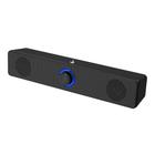 Caixa de Som Gamer Rise Mode Aura Sound S2 Blue, LED Azul, Bluetooth, 3W*2, Preto - RM-SP-02-BB
