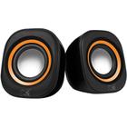 Caixa de Som Maxprint Sound Bar, USB, 5V, Preto e Laranja - 6013447